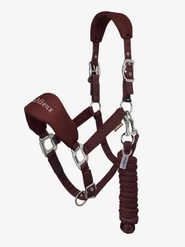LeMieux Breakaway Vogue Headcollar & Leadrope Bramble, Cob