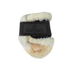 Kentucky Vegan Sheepskin Young Horse bokavédő - fekete/natúr, S