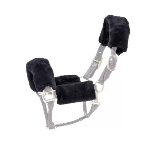 Kentucky bárányszőr szett kötőfékre -  fekete