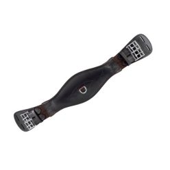 Ikonic anatómiai bőr díjlovas heveder - fekete, 75 cm