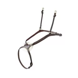 Ikonic mexikói orrszíj -sötétbarna, Póni, ezüst csat