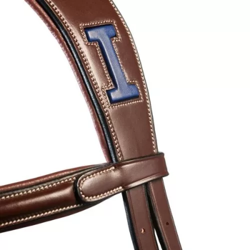 Ikonic Elite anatómiai tarkószíj - sötétbarna, Póni, ezüst csat