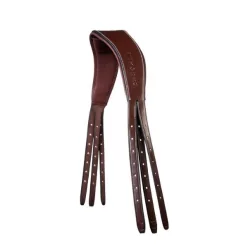   Ikonic Elite anatómiai tarkószíj - sötétbarna, Póni, ezüst csat