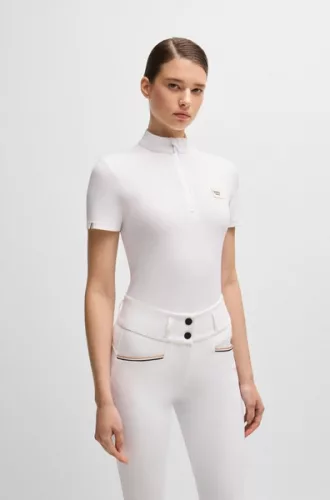BOSS Equestrian Maira csíkos női versenying – fehér, XS méret
