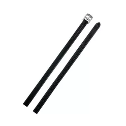 Acavallo Leather Classic kengyelszíj - fekete, 145 cm