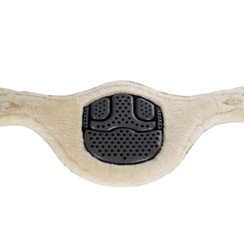 Acavallo Eco-Wool hasvédős heveder - fekete, 120 cm