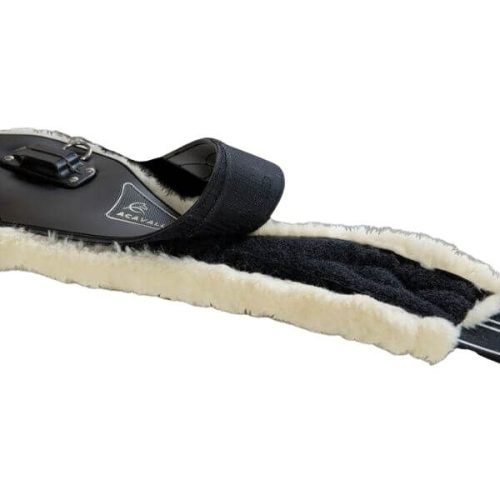 Acavallo Eco-Wool hasvédős heveder - fekete, 120 cm