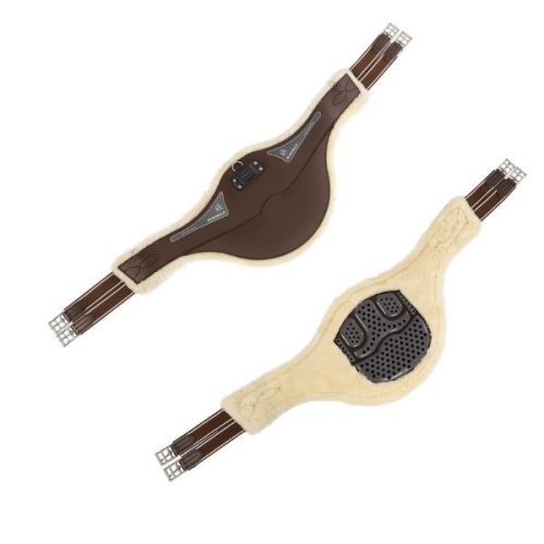 Acavallo Eco-Wool hasvédős heveder - fekete, 120 cm