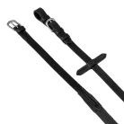 Bőrszíjak gumi fogantyúval, one size, fekete