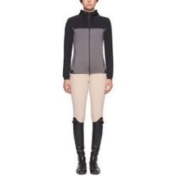   Cavalleria Toscana női kapucnis warm-up dzseki, jersey anyagból – L