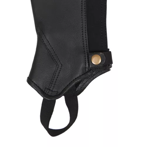 Unisex puha bőr lábszárvédő hátsó cipzárral