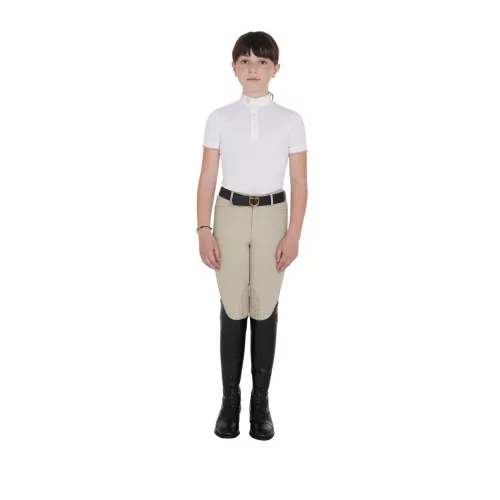 Lány slim fit lélegző versenypóló