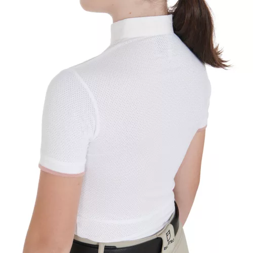 Lányok slim fit lélegző versenypóló