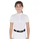 Lányok slim fit versenypóló cipzárral