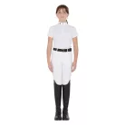 Lányok slim fit versenypóló cipzárral