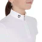 Lányok slim fit versenypóló cipzárral