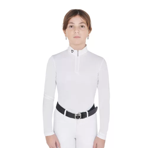 Lányok slim fit anti-UV versenypóló