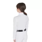 Lányok slim fit anti-UV versenypóló