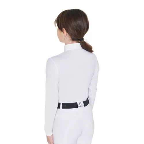 Lányok slim fit anti-UV versenypóló