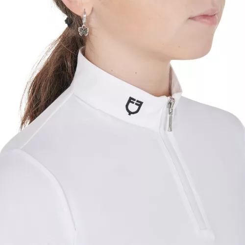 Lányok slim fit anti-UV versenypóló