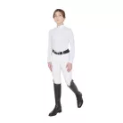 Lányok slim fit anti-UV versenypóló
