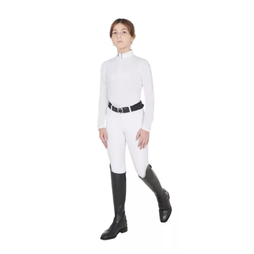 Lányok slim fit anti-UV versenypóló