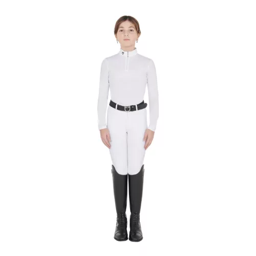 Lányok slim fit anti-UV versenypóló