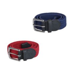 Equestro Crossed gyerek öv - bordó, 65 cm