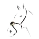 Bőr figura nyolcas orrszíj, pony, sötétbarna
