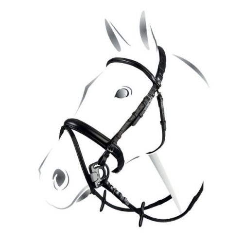 Equestro Classic kantár - fekete, Full