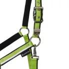 Equestro White Trim bélelt kötőfék vezetőszárral - Cob, lime