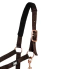 Rózsaarany Nylon Póni Kötőfék + Kötél