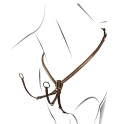 Equestro Gold Clincher szügyelő - sötétbarna, Xfull