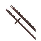 Gumi szár angol kantárral, nikkel bevonatú csatokkal