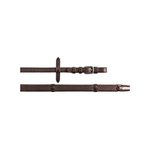 Gumi szár angol kantárral, nikkel bevonatú csatokkal