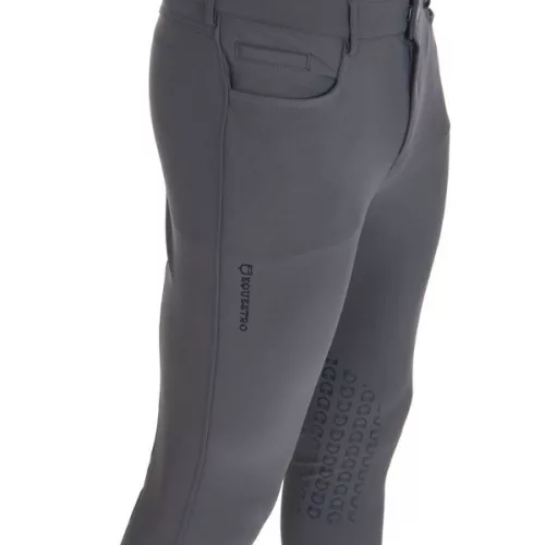 Equestro Caspar Grip férfi lovaglónadrág - sötétszürke, 50