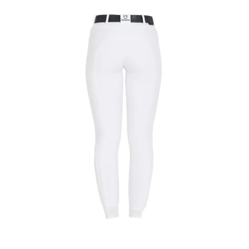 Női slim fit tapadós lovaglónadrág logóval