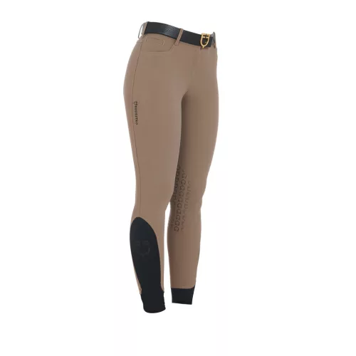 Női slim fit markolatú lovaglónadrág logo-val
