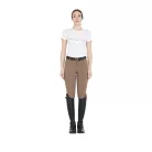 Női slim fit markolatú lovaglónadrág logo-val