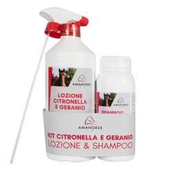   CITRONELLA ÉS GERÁNIA LÓGIA KÉSZLET (1 LT) + CITRONELLA SAMPOON (1/2 L)