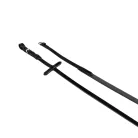 Bőr és sima gumi kantár, full,