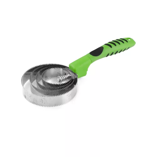 Ergonomikus Üreges Fogantyús Rugós Kerek Kefe - Lime, Fuxia, Türkiz