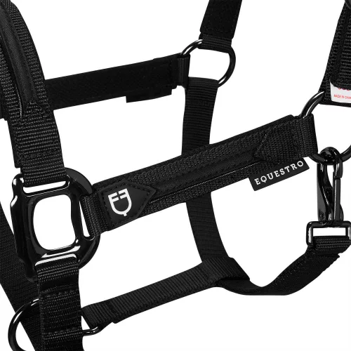 Equestro Durable kötőfék vezetőszárral - fekete, Full