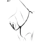 Bőr vadász Y alakú mellény