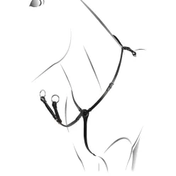 Bőr vadász Y alakú mellény