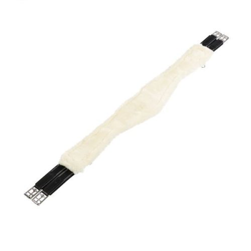 Equestro Alizee műszőrös heveder - fekete, 110 cm