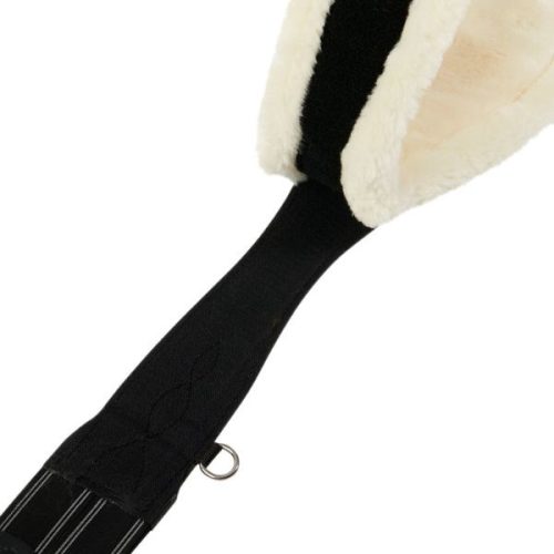 Equestro Alizee műszőrös heveder - fekete, 110 cm