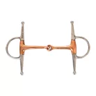 SOLID COPPER FULL CHEECK SNAFFLE BIT