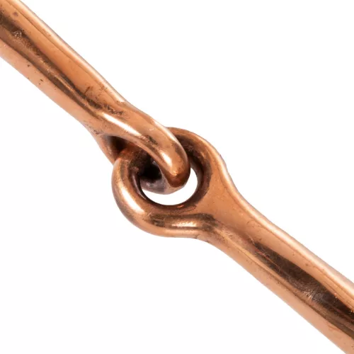 SOLID COPPER FULL CHEECK SNAFFLE BIT