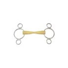 TAPER MOUTH GAG BIT 3-RING CHEEKS